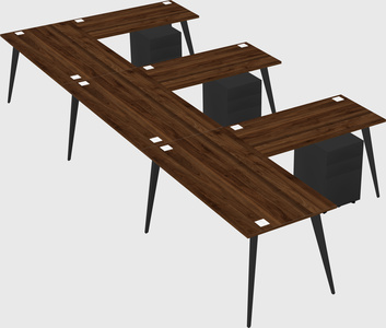 Modern l-shaped office desk