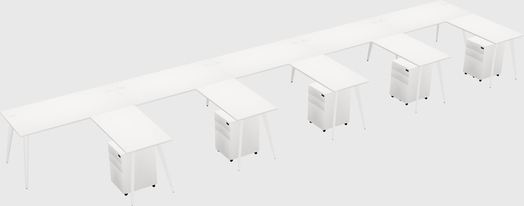 Modern L-shaped Office Desk