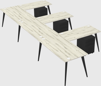 Modern l-shaped office desk