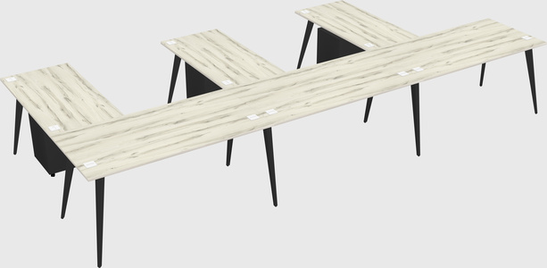 Modern l-shaped office desk