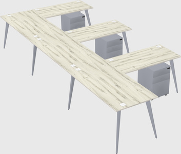 Modern l-shaped office desk