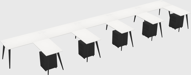 Modern L-shaped Office Desk