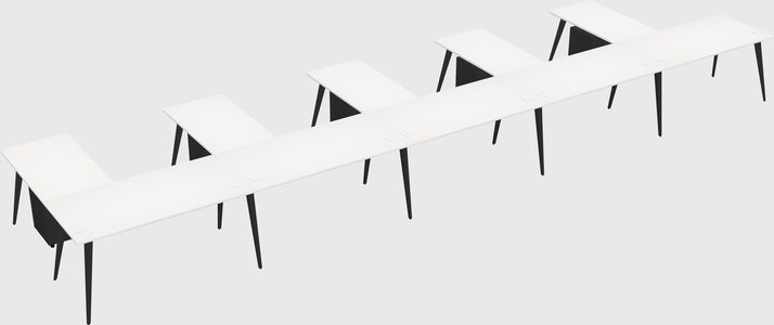 Modern l-shaped office desk