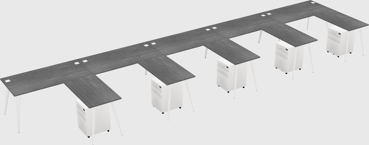 Modern L-shaped Office Desk