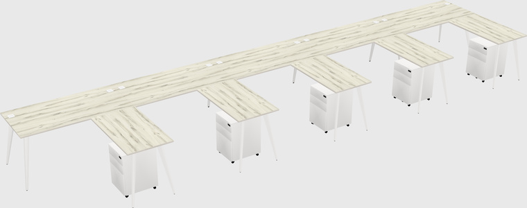 Modern L-shaped Office Desk