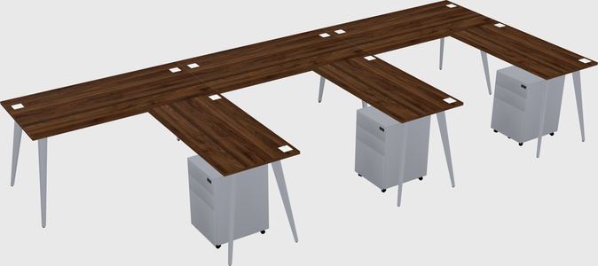 Modern L-shaped Office Desk