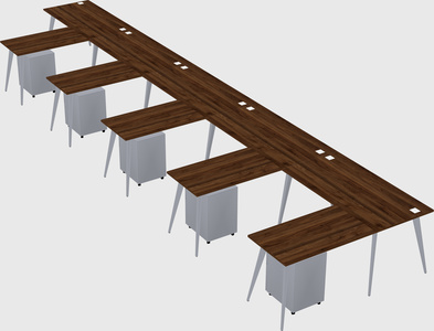 Modern l-shaped office desk