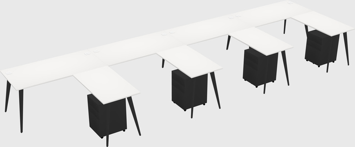 Modern L-shaped Office Desk