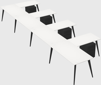 Modern l-shaped office desk