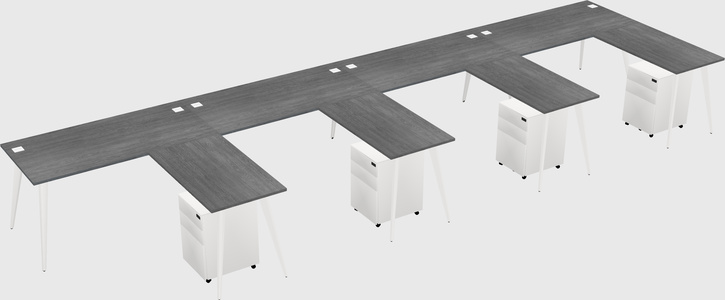 Modern L-shaped Office Desk