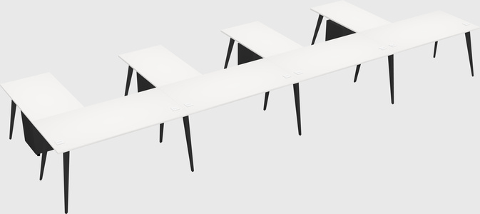 Modern l-shaped office desk