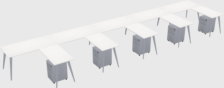 Modern L-shaped Office Desk