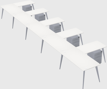 Modern l-shaped office desk
