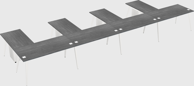 Modern l-shaped office desk