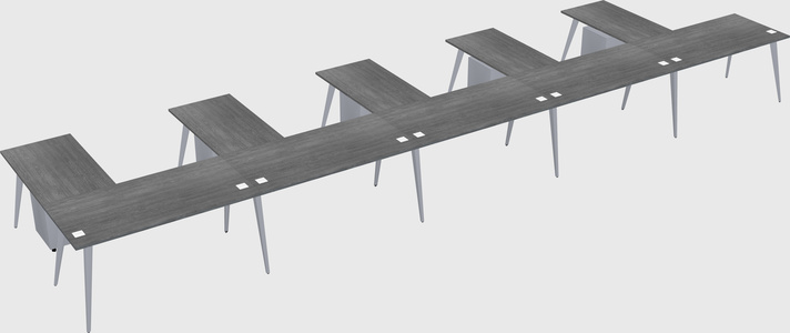 Modern l-shaped office desk