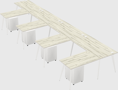 Modern l-shaped office desk
