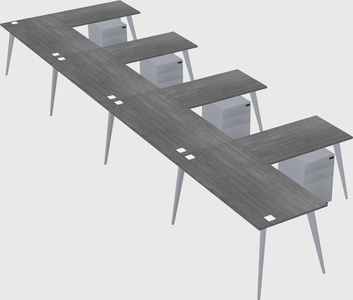 Modern l-shaped office desk