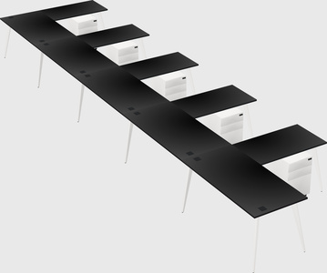 Modern l-shaped office desk