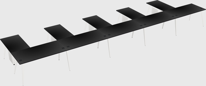 Modern l-shaped office desk