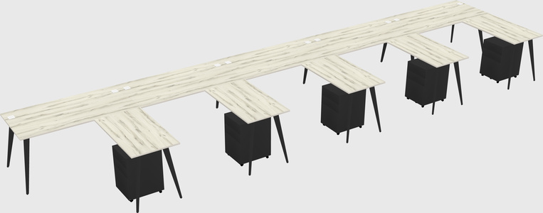 Modern L-shaped Office Desk