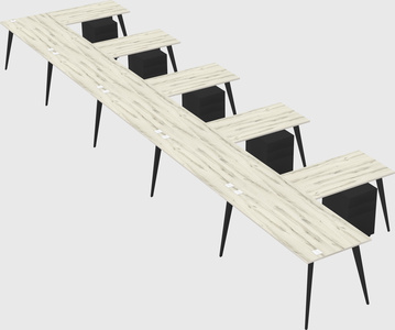 Modern l-shaped office desk