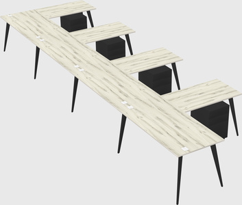 Modern l-shaped office desk