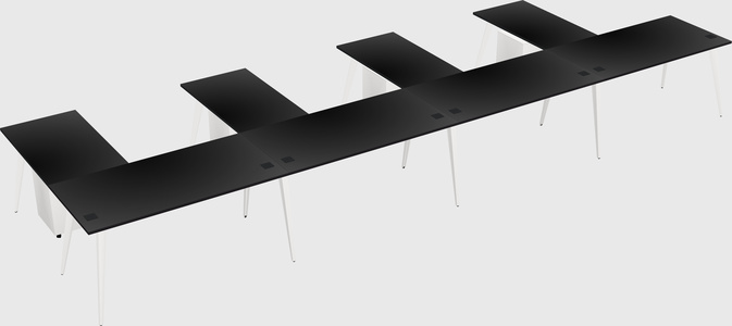 Modern l-shaped office desk