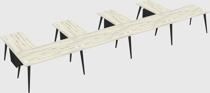 Modern l-shaped office desk