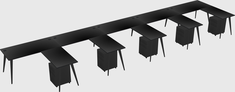 Modern L-shaped Office Desk