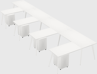 Modern l-shaped office desk