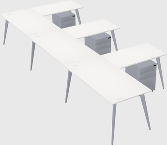 Modern l-shaped office desk