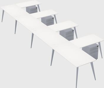 Modern l-shaped office desk