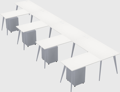 Modern l-shaped office desk