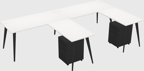 Modern L-shaped Office Desk