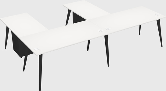 Modern l-shaped office desk