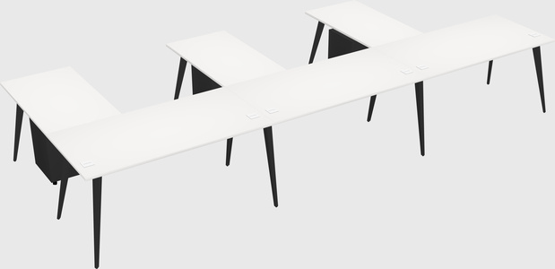 Modern l-shaped office desk