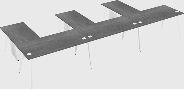 Modern l-shaped office desk