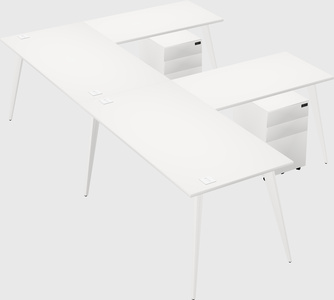 Modern l-shaped office desk