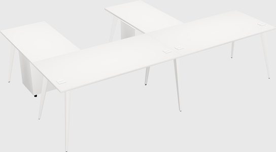 Modern l-shaped office desk