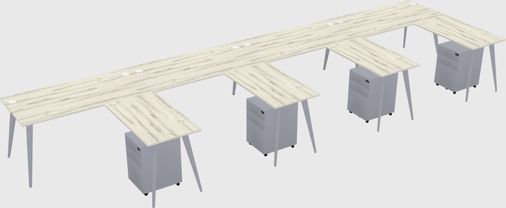 Modern L-shaped Office Desk