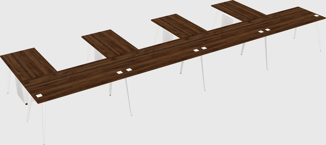 Modern l-shaped office desk