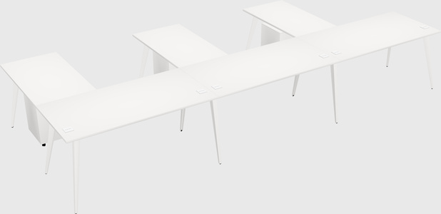 Modern l-shaped office desk