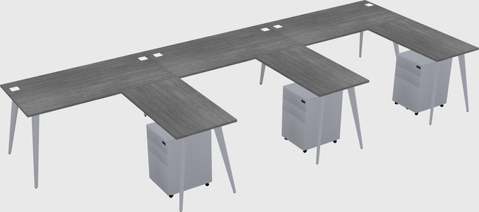 Modern L-shaped Office Desk
