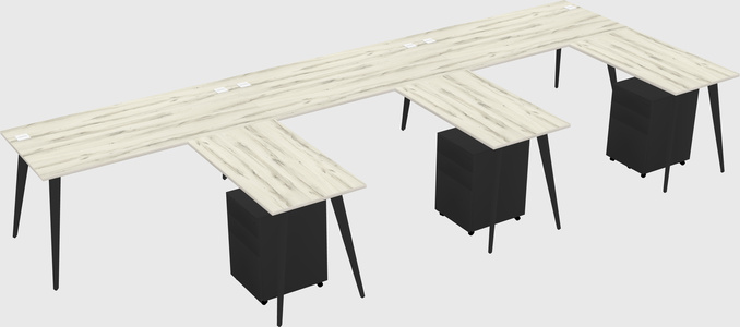 Modern L-shaped Office Desk