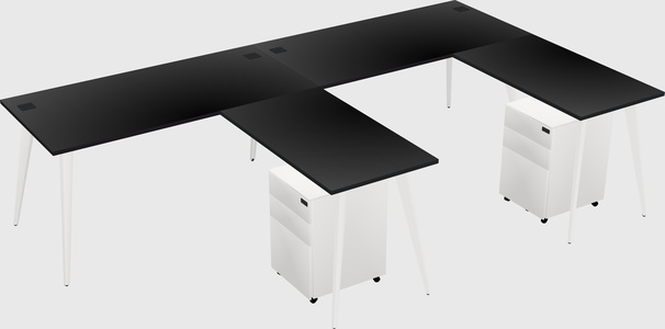 Modern L-shaped Office Desk