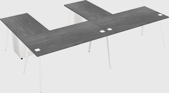 Modern l-shaped office desk