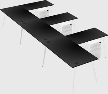 Modern l-shaped office desk