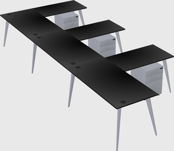 Modern l-shaped office desk