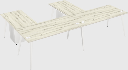 Modern l-shaped office desk