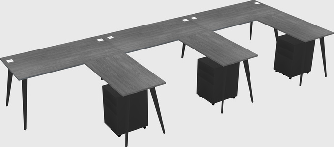 Modern L-shaped Office Desk
